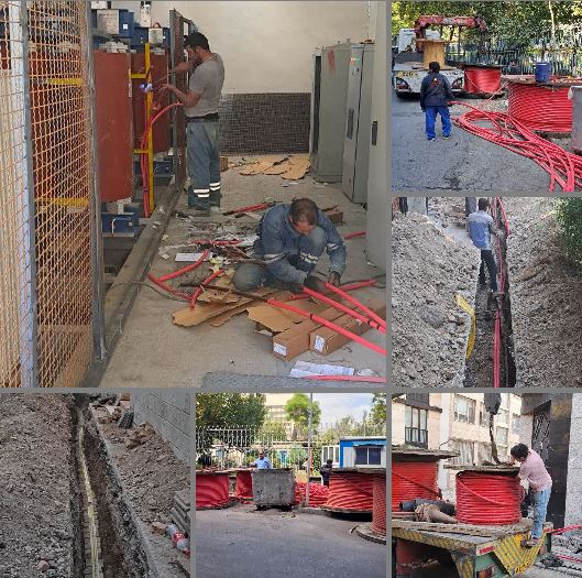 اتصال انشعاب برق 4 مگاواتی به پست برق ساختمان وزارت جهاد کشاورزی