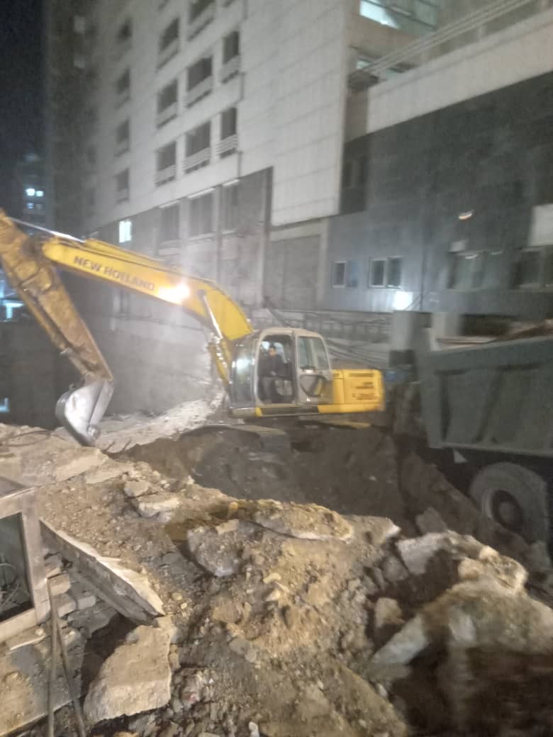 ادامه عملیات گودبرداری ساختمان شماره 2 وزارت جهاد کشاورزی